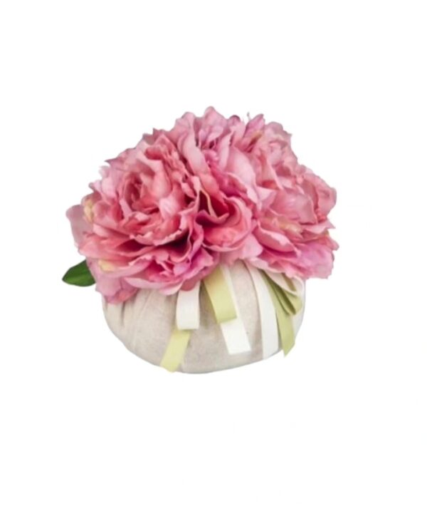 BUSH PEONIE DECORATIVO FERMAPORTA D.16*20CM 3 ASS.
