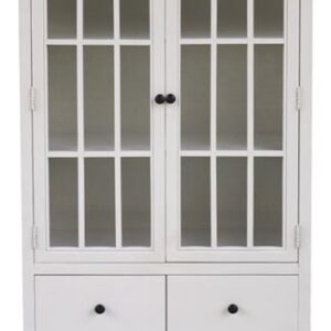 CREDENZA VETRINA COLONIALE 80,5*35*136CM