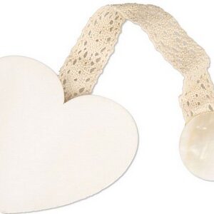 FERMATENDA CUORE WHITE 7*7CM