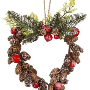 DECO PIGNE CUORE NATALE