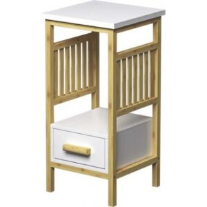 MOBILETTO 1 RIPIANO WHITE BAMBOO 38*38*61,5CM