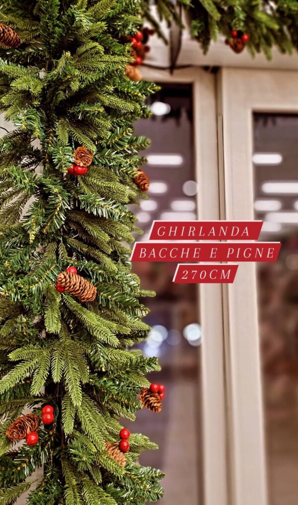 CATENA PIGNE E BACCHE 270CM