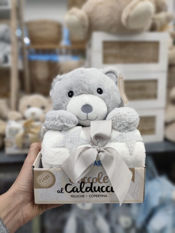 Set Peluche Orsetto 24Cm + Lenzuolo 90*75Cm 4 - immagine 3