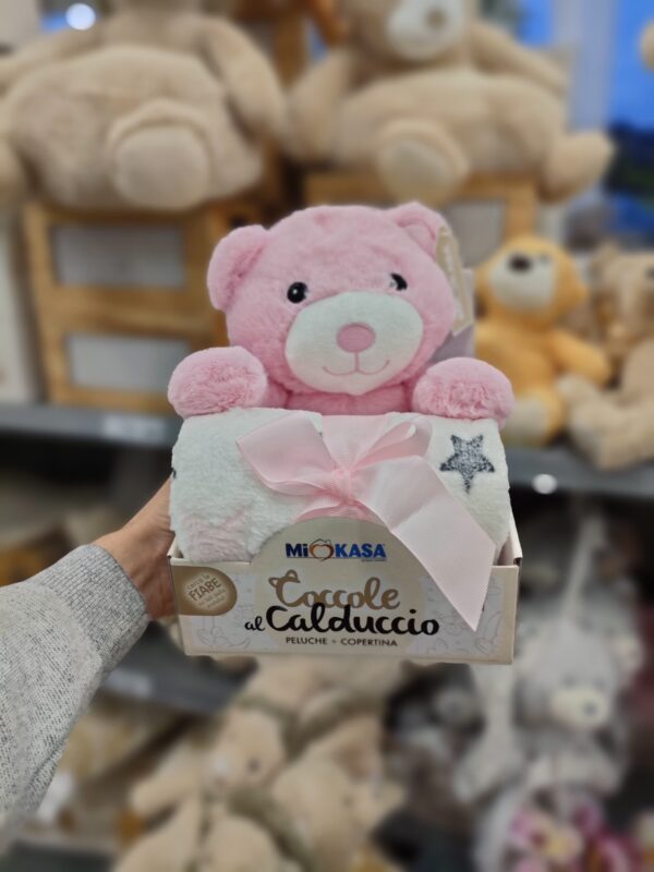 Set Peluche Orsetto 24Cm + Lenzuolo 90*75Cm 4 - immagine 4
