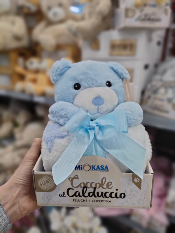 Set Peluche Orsetto 24Cm + Lenzuolo 90*75Cm 4 - immagine 5