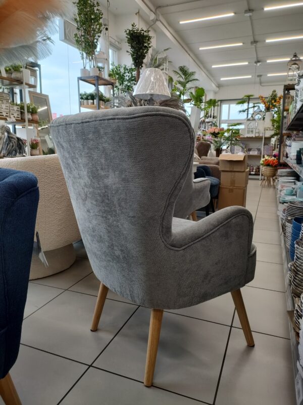 Poltrona Trapuntata Classic Grigia 67*71*90Cm - immagine 3