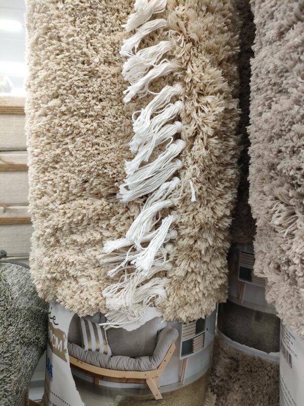 Tappeto Sophie Con Frange Beige 120*180Cm - immagine 2