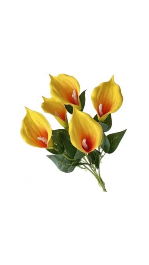 Bush Calle 5 Fiori 36Cm 2 colori - immagine 2