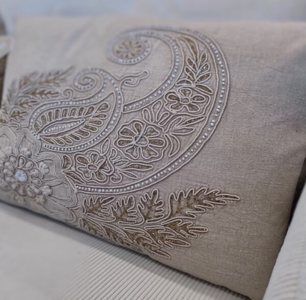 Cuscino Ricamo Oriental Leaf 40*60Cm - immagine 2