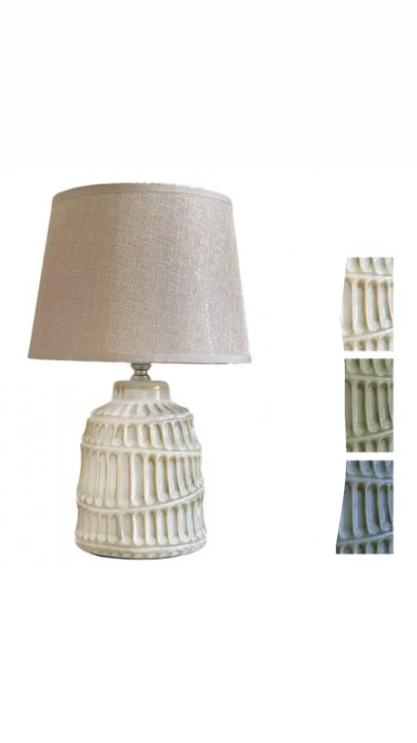 LAMPADA DA TAVOLO A COSTONI 22*34CM 3 COLORI