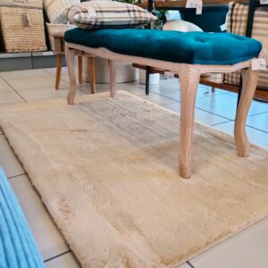 TAPPETO ECOPELLICCIA CONIGLIO RETTANGOLARE 90*150CM