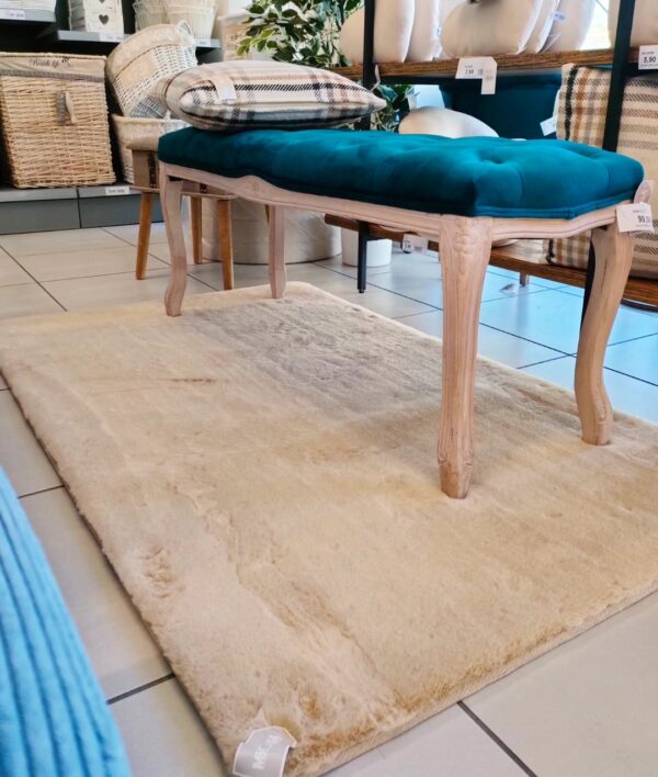 TAPPETO ECOPELLICCIA CONIGLIO RETTANGOLARE 90*150CM