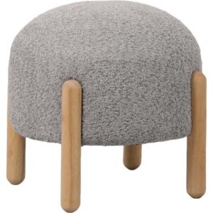 Pouf Boucle' Grigio 41*41*36Cm