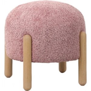 Pouf Boucle' Rosa 41*41*36Cm