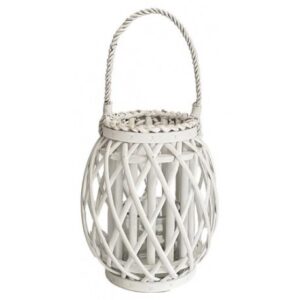 Lanterna Vimini Tall White 14*24Cm