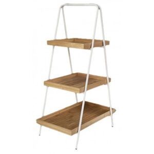 Mobile Pieg. Portavassoi White Bamboo 52,3*32,5*89,5