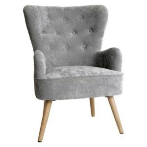 Poltrona Trapuntata Classic Grigia 67*71*90Cm