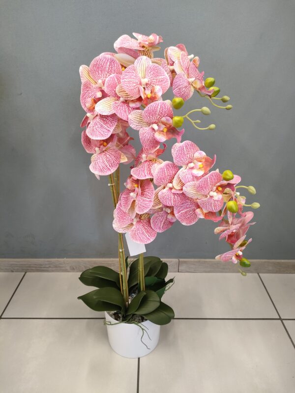 PIANTA ORCHIDEA REAL TOUCH 30 FIORI 80CM - immagine 6