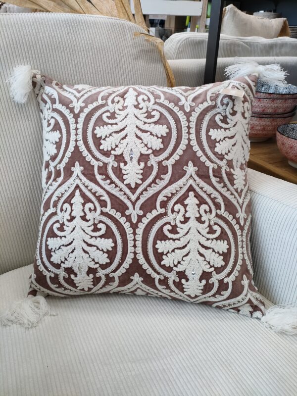 Cuscino Oriental Velluto Rosa Antico 45*45cm - immagine 2
