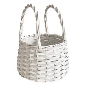 Cesta White Con Manico 19*28*21Cm
