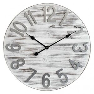 Orologio Wall Clock Bianco/Silver 59,5Cm