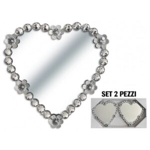 Coppia Specchi Cinderella Hearth 25*26Cm