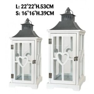 Lanterne Heart White