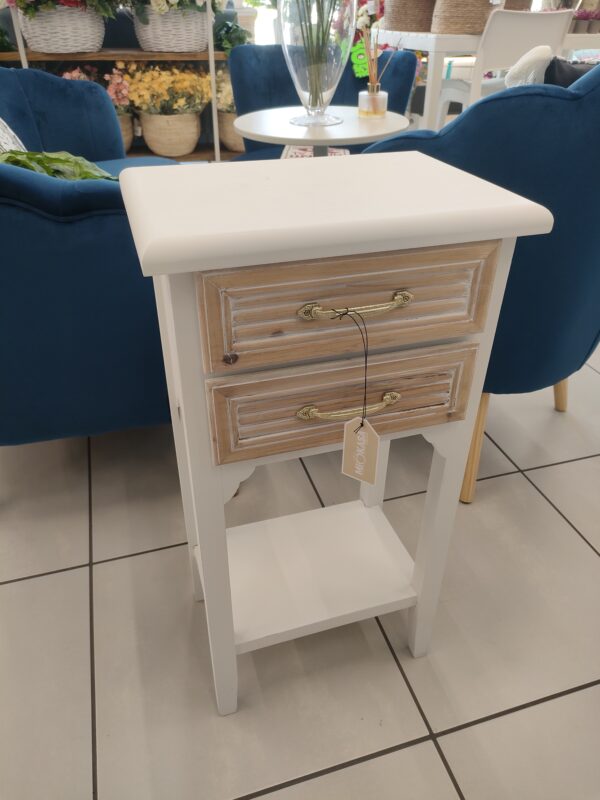 Comodino Cassetti e Ripiano Kaunas 37*26*69,5Cm - immagine 3