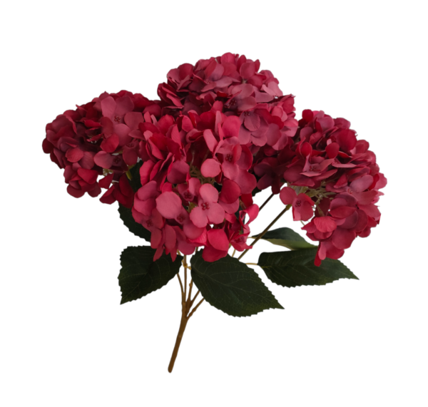 Mazzetto Ortensia 5 Steli 15*47Cm - immagine 3