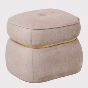 Pouf Ring Gold Beige 51*45*43Cm