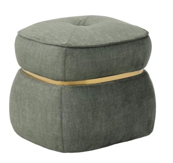 Pouf Ring Gold Verde 51*45*43Cm