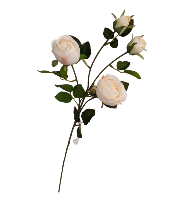 Stelo 3 Rose Con Boccioli 70Cm 4Colori