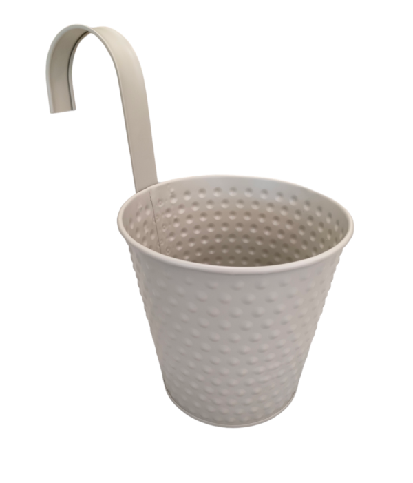 Portavaso Con Gancio Coutryside Metal 14,3*H.23cm 4Colori - immagine 2