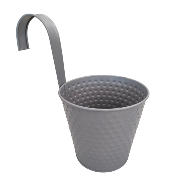 Portavaso Con Gancio Coutryside Metal 14,3*H.23cm 4Colori - immagine 3