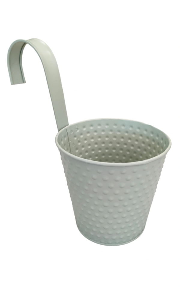 Portavaso Con Gancio Coutryside Metal 16*H.25cm 4Colori