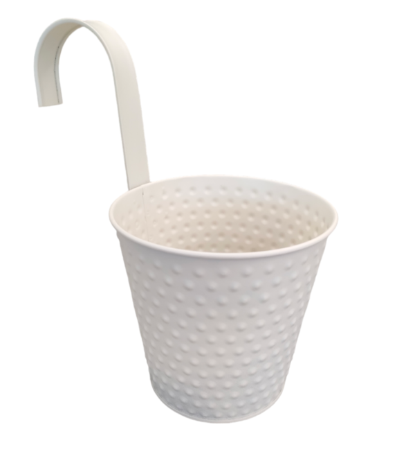 Portavaso Con Gancio Coutryside Metal 14,3*H.23cm 4Colori - immagine 4
