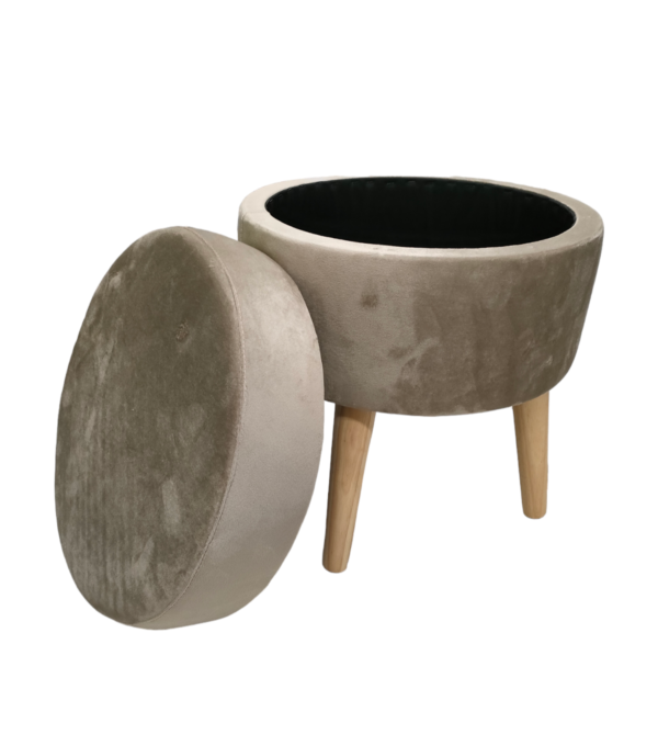 Sgabello Contenitore Cloud Tortora D.36*H.43cm - immagine 2
