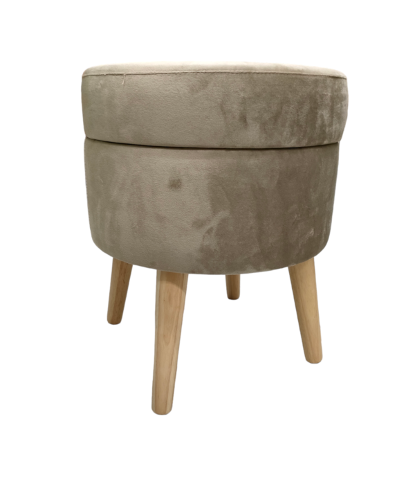 Sgabello Contenitore Cloud Tortora D.36*H.43cm