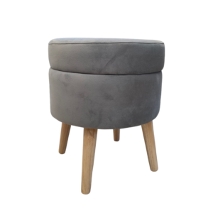 Sgabello Contenitore Cloud Grigio D.36*H.43cm