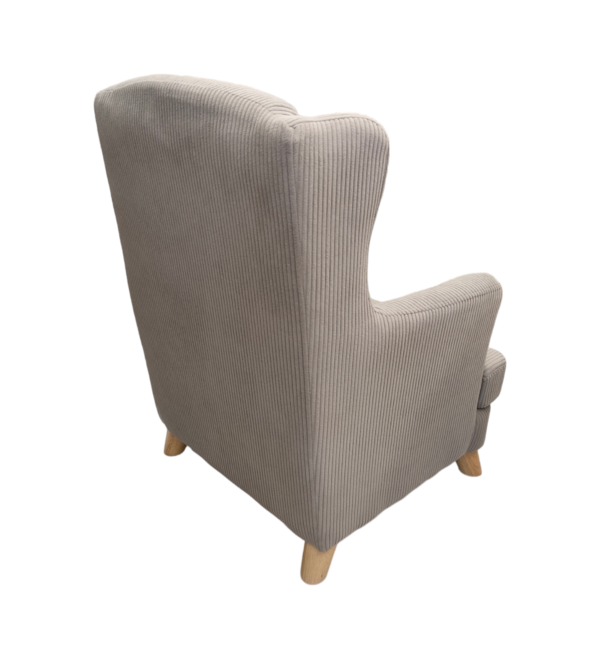 Poltrona Kids Alta Velluto a Coste Grigio 50*44*64cm - immagine 2