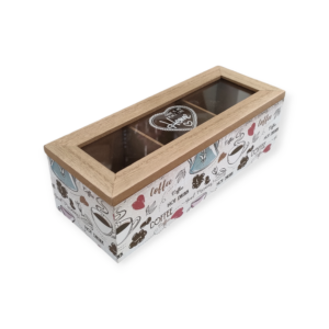 Scatola Porta Te Pop Coffee 3 Scomparti