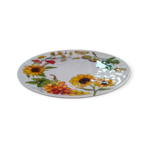 Piatto Piano Fiori e Frutta Melanina D.26,5cm