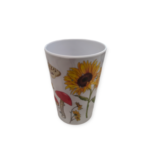 Bicchiere Melanina Fiori e Frutta D.8,5*H.12cm