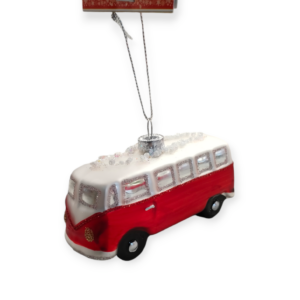 Decor. Vetro Van Red and White 10*4*4,5cm