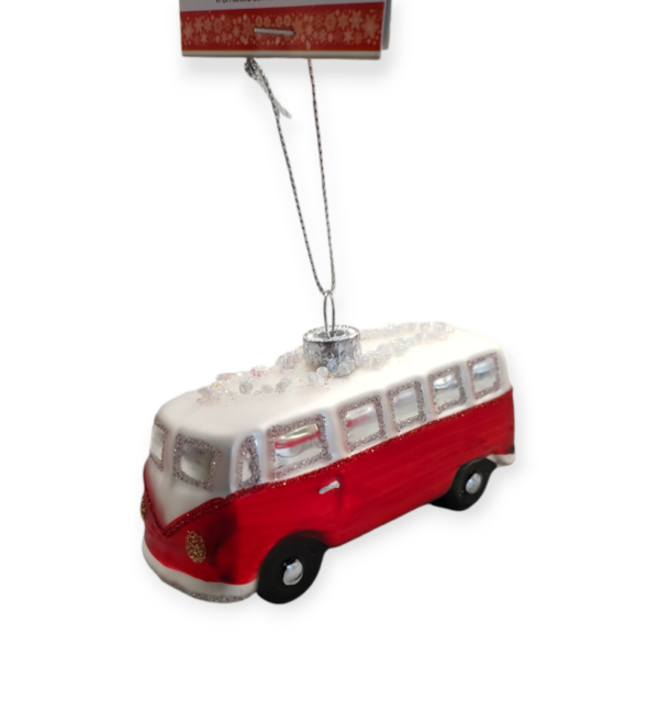 Decor. Vetro Van Red and White 10*4*4,5cm