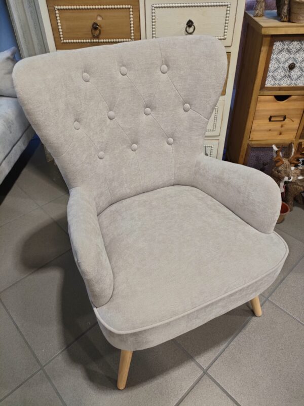 Poltrona Trapuntata Classic Crema 67*71*90Cm - immagine 5