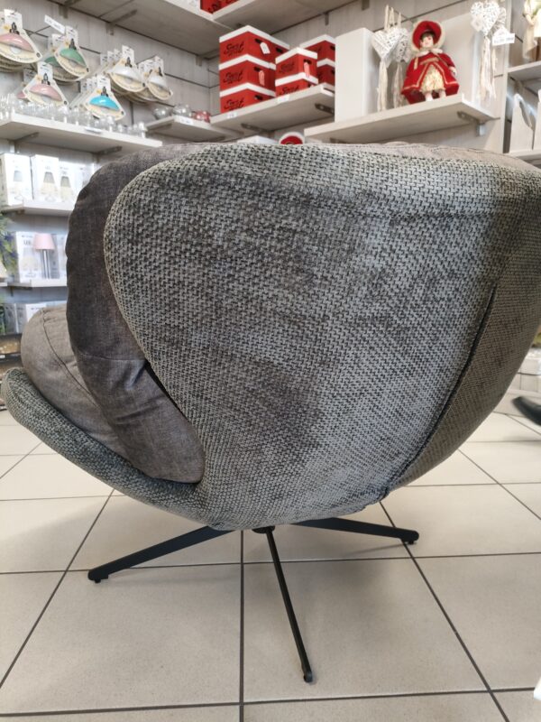 Poltrona Design Relax Grigia 97*101*80Cm - immagine 5