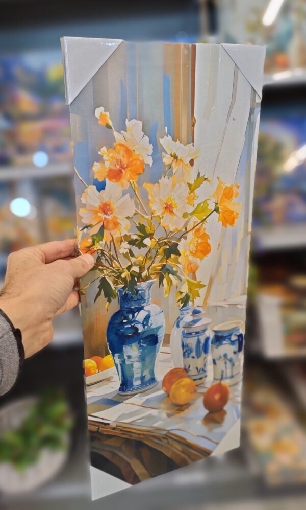 Tela Vertical Composizione Vasi 25*60cm - immagine 2
