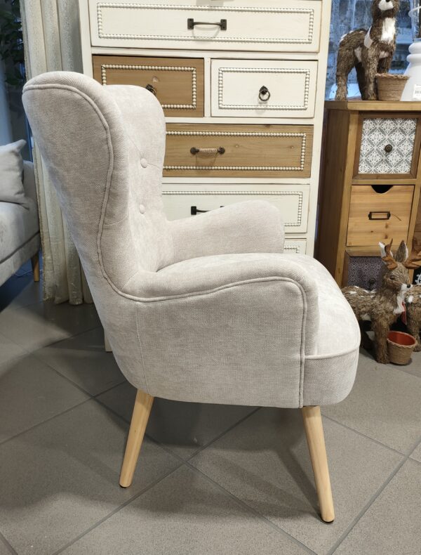 Poltrona Trapuntata Classic Crema 67*71*90Cm - immagine 3