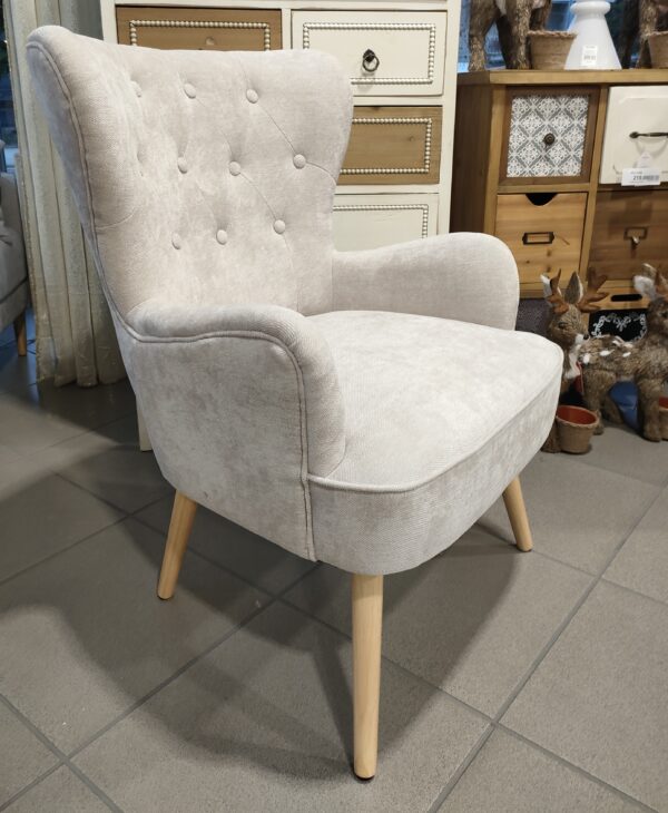 Poltrona Trapuntata Classic Crema 67*71*90Cm - immagine 4